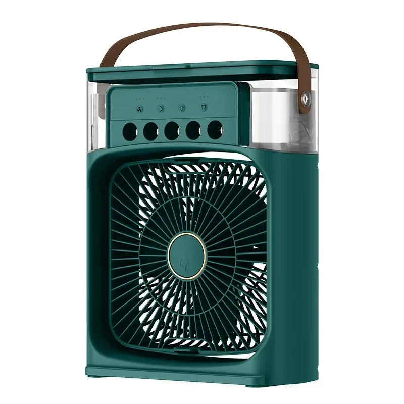Mini Ventilador e Umidificador Portátil